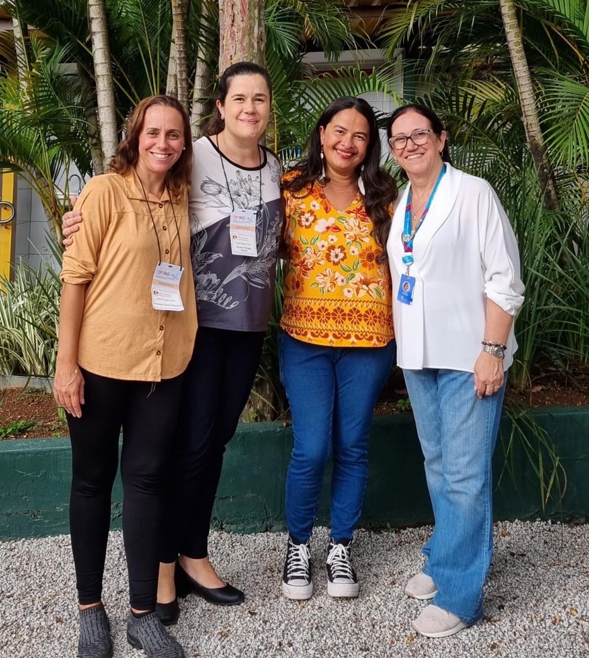 Participantes de formação com Sandra Rodrigues e São Paulo Open Centre
