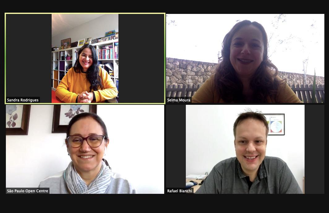Encontro online com Sandra Rodrigues e equipe São Paulo Open Centre